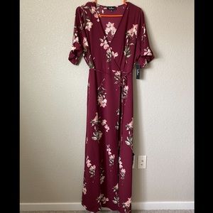 Lulus- Floral Wrap Dress